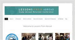Desktop Screenshot of lessonsfromabroad.org